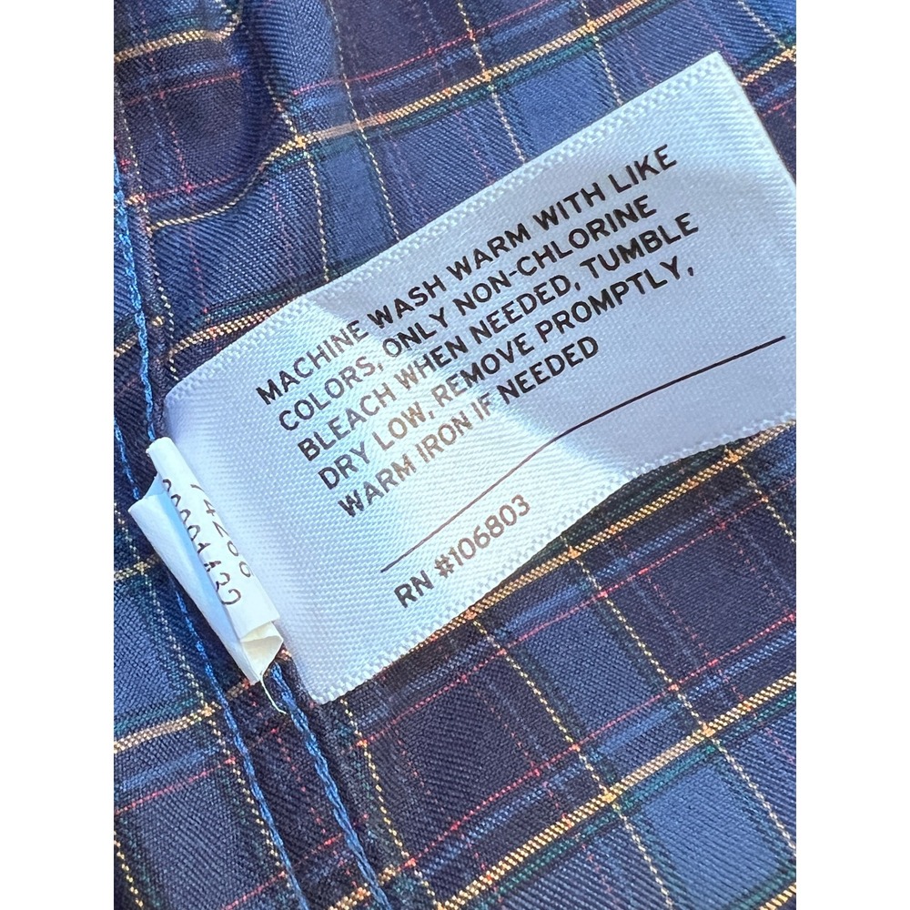 Duluth Trading Co Mens 2XL Tall Plaid Relaxed Fit Long Sleeve Button Up Shirt - Picture 8 of 9